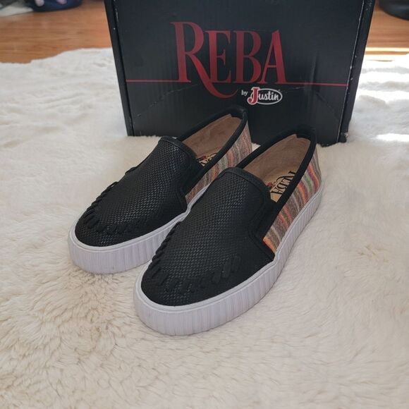 Reba By Justin Helen Serape Print Alice Platform Shoes w/ Box Size 7 - Picture 7 of 12